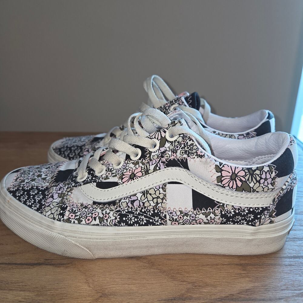 Vans Old Skool Patchwork Pattern Low Top Lace Up … - image 1